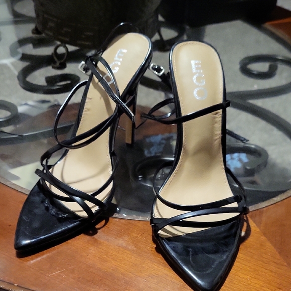EGO Shoes - EGO Black Strappy Heels